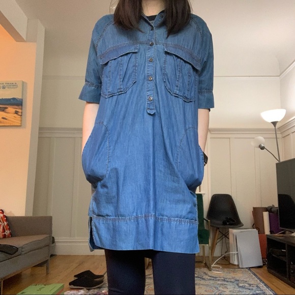 Banana Republic Denim Shirtdress - Picture 2 of 5